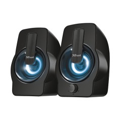 Buy Trust Gemi RGB Speakers - Black | Stunning Sound & Eye-Catching Design
